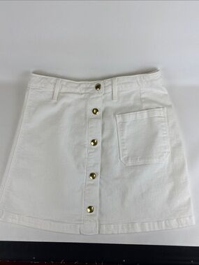 FRAME Denim White Skirt Size 27